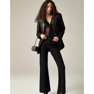 J. Crew Slim flare sweater-pant black small